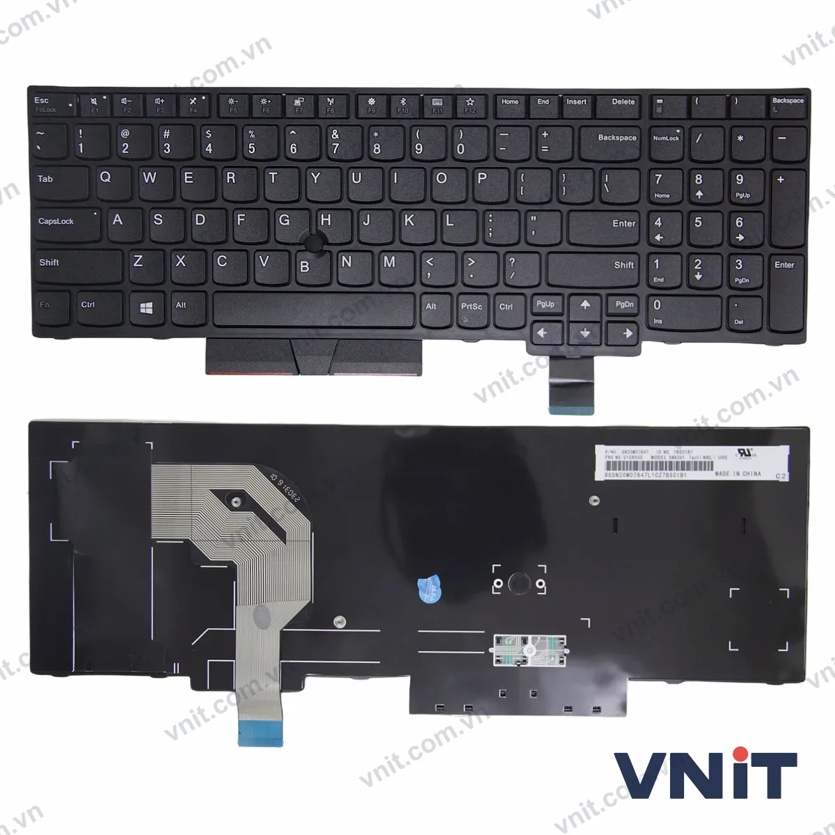 Bàn phím Laptop Lenovo thinkpad T570 T580 P51S P52S OEM
