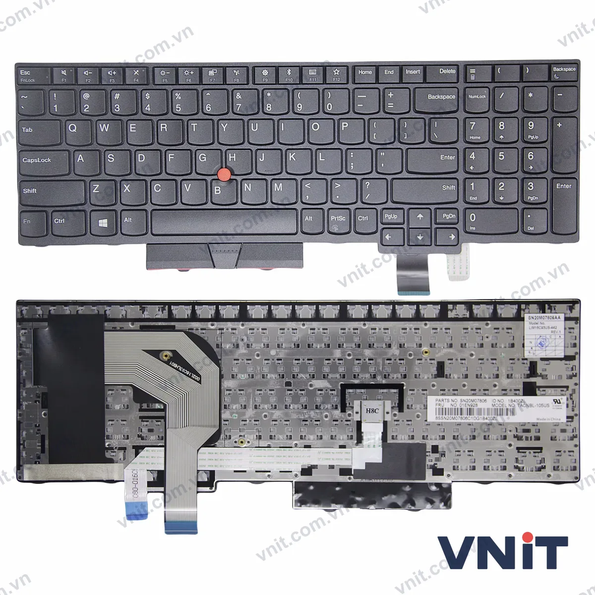 Bàn phím Laptop Lenovo thinkpad T570 T580 P51S P52S