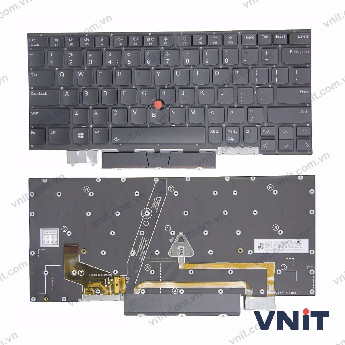 Bàn phím Laptop Lenovo thinkpad X1 Carbon 9th Gen 2021 (Có đèn nền)