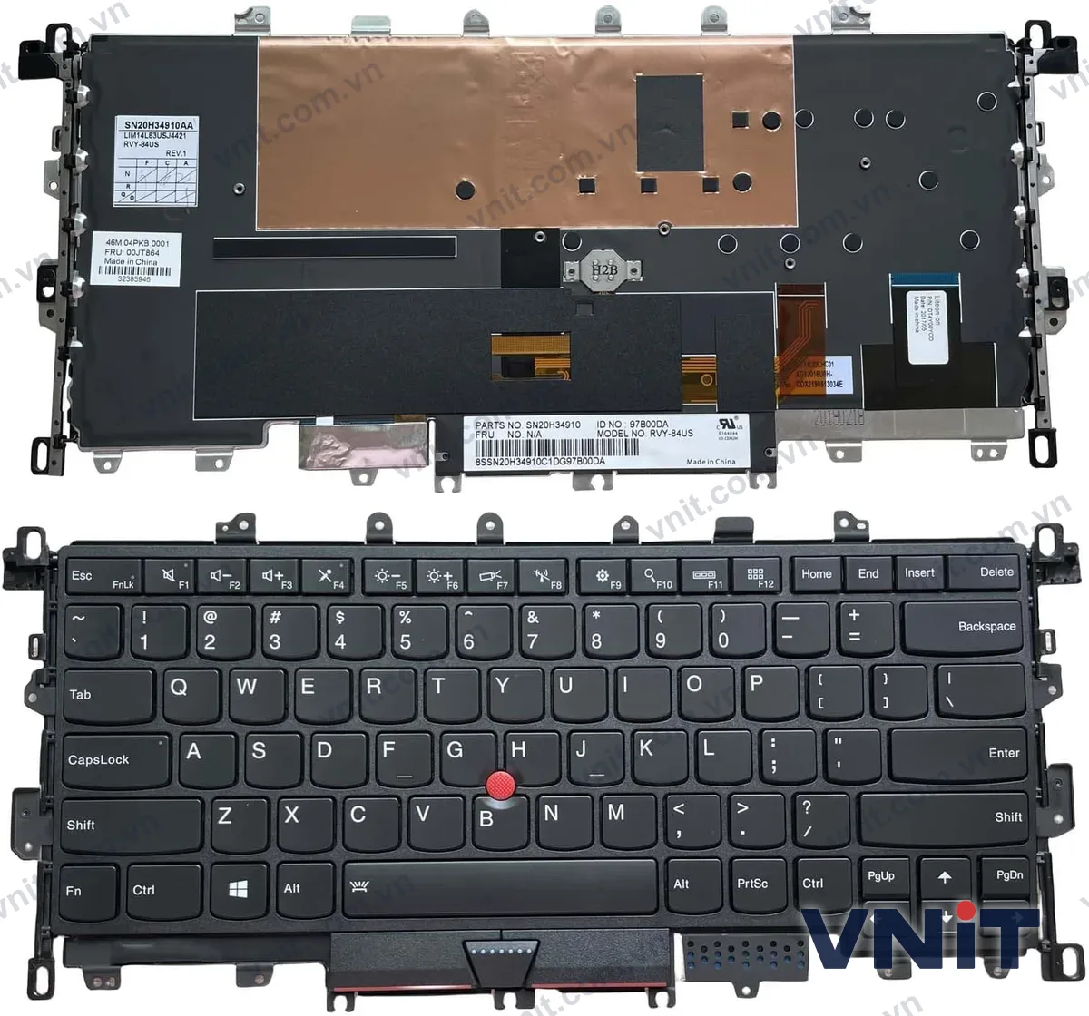 Bàn phím Laptop Lenovo ThinkPad X1 yoga 1st Gen 2016 (Có đèn nền)