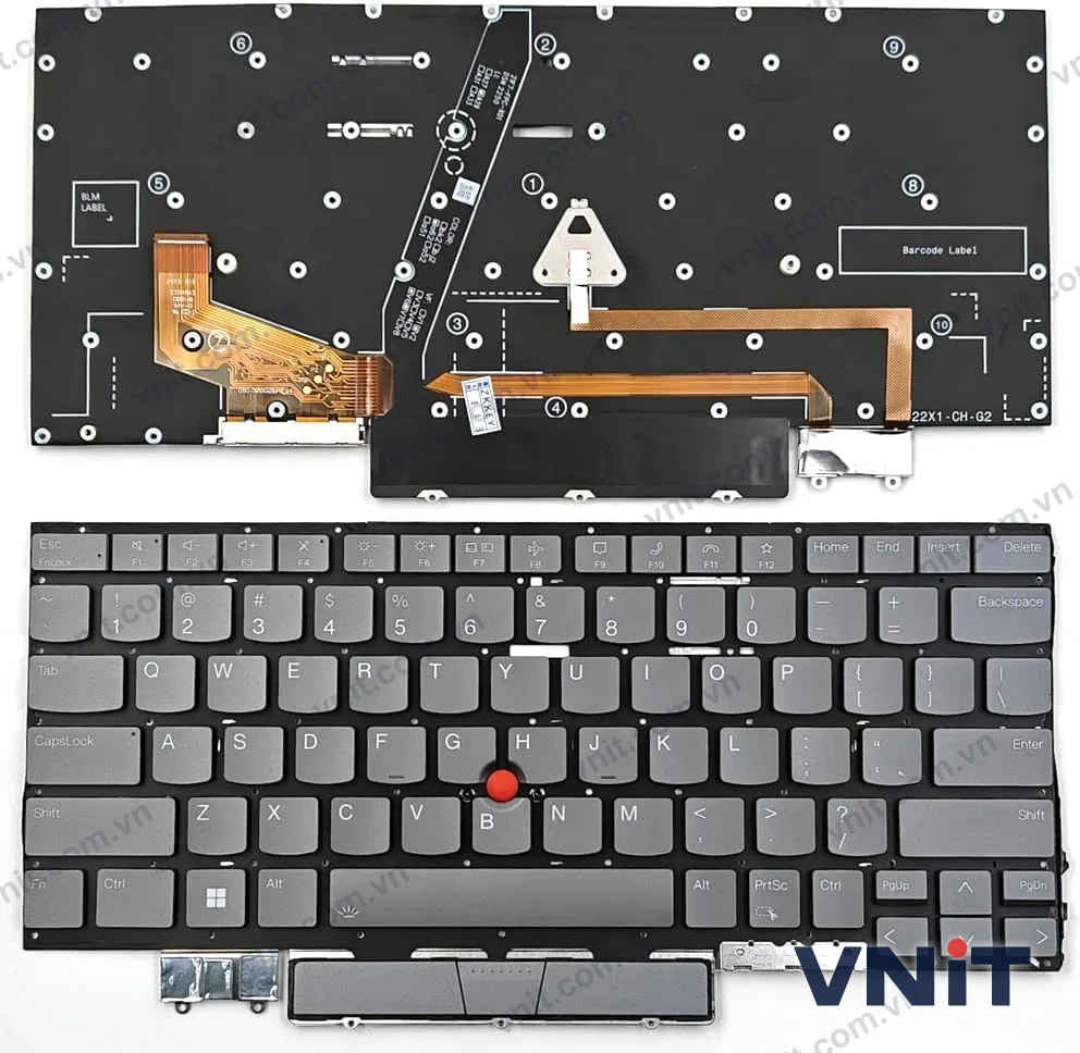 Bàn phím Laptop Lenovo ThinkPad X1 yoga 7th Gen 2022, X1 yoga 8th Gen 2023 (Có đèn nền)