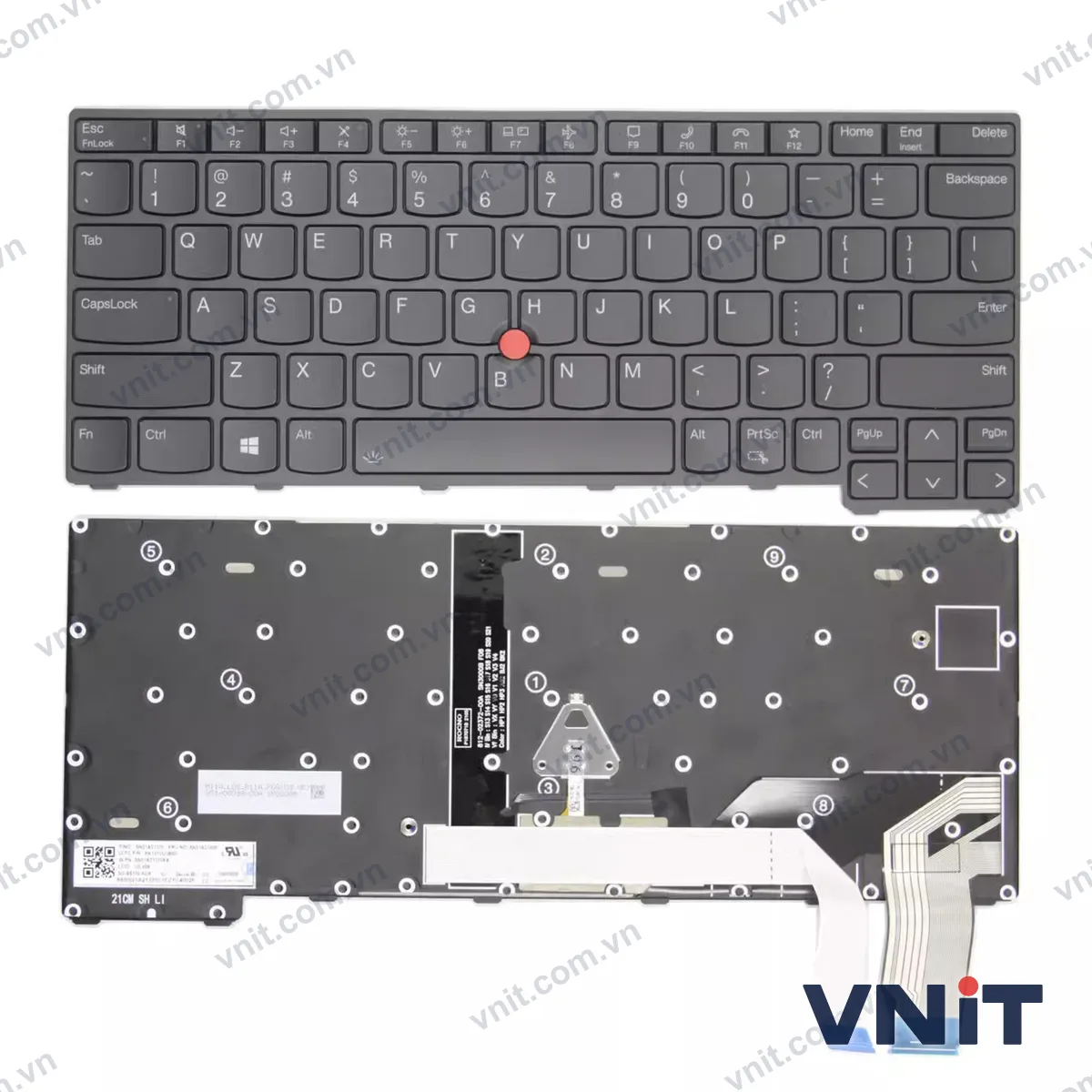 Bàn phím Laptop Lenovo thinkpad X13 Gen 2, S2 Gen 7 (Có đèn nền)