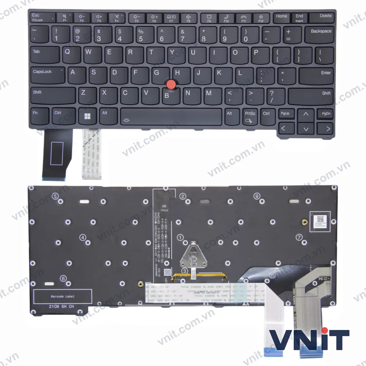 Bàn phím Laptop Lenovo Thinkpad X13 Gen 3, L13 Gen 3, L13 Gen 4, S2 Gen 8 (Có đèn nền)