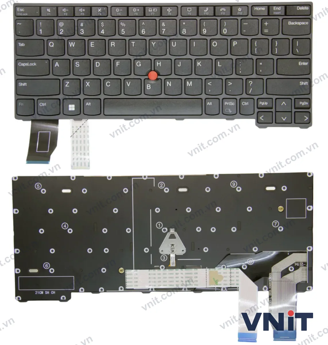 Bàn phím Laptop Lenovo Thinkpad X13 Gen 3, L13 Gen 3, L13 Gen 4, S2 Gen 8
