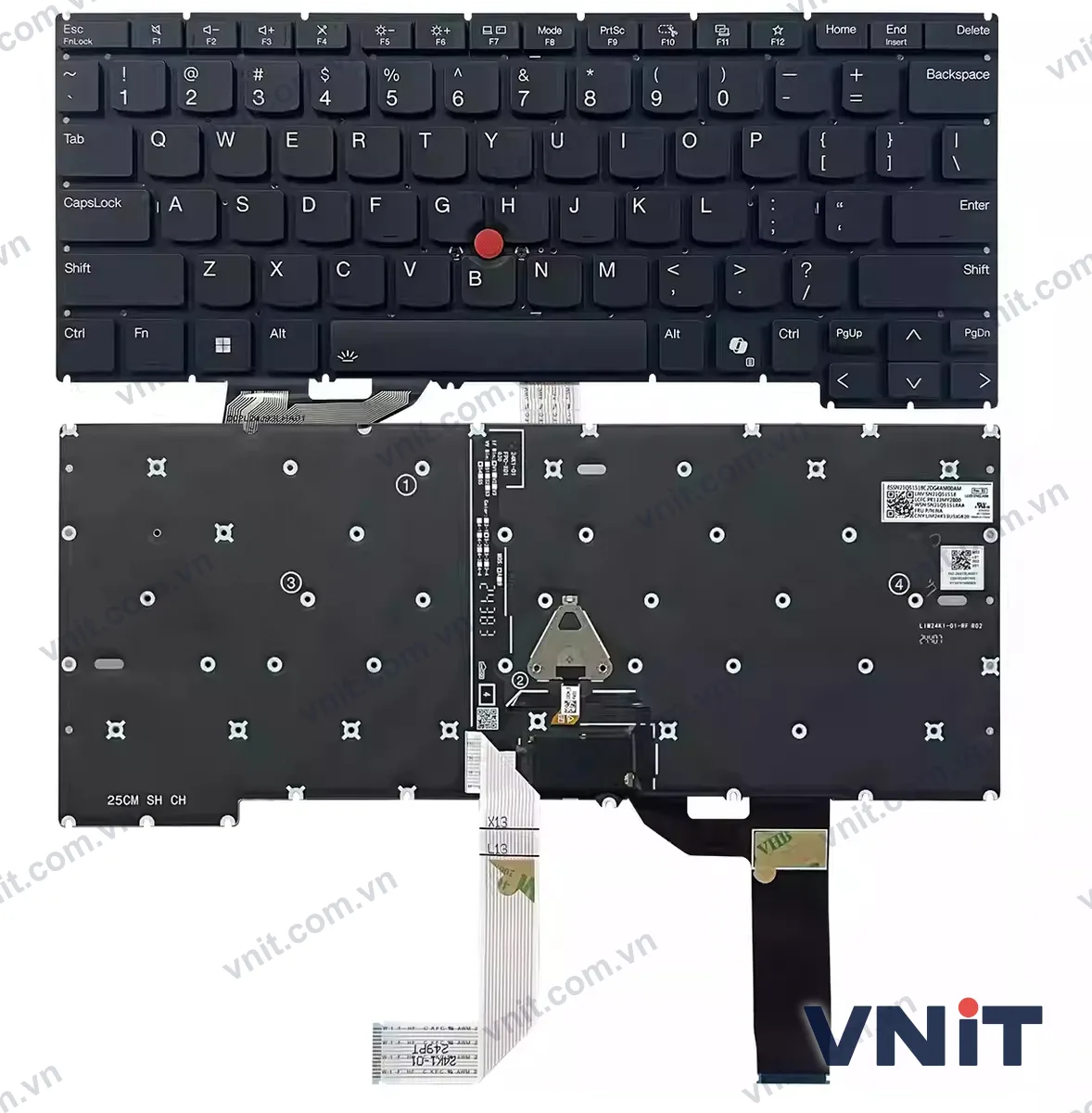 Bàn phím Laptop Lenovo ThinkPad X13 Gen 6, X13 yoga Gen 6 (Có đèn nền)