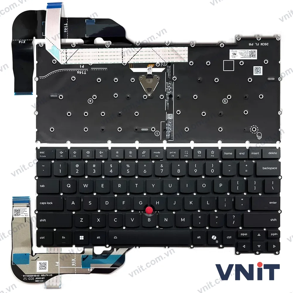Bàn phím Laptop Lenovo ThinkPad X14 Gen 1 AI (Có đèn nền)