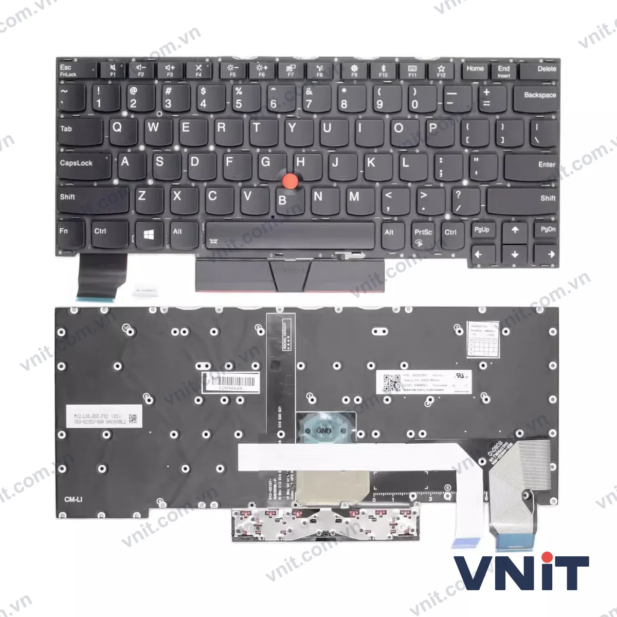 Bàn phím Laptop Lenovo Thinkpad X280 A285 X390 X395, X13 Gen 1, L13 Gen 1 Gen 2, L13 yoga Gen 1 (Có đèn nền) (Màu đen)
