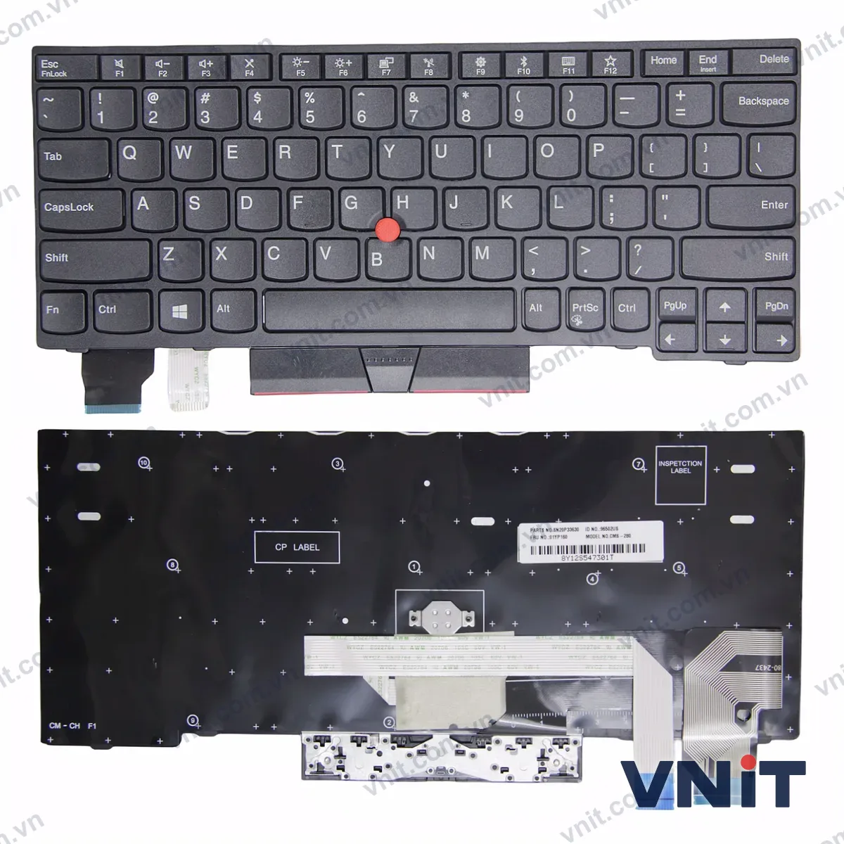 Bàn phím Laptop Lenovo Thinkpad X280 A285 X390 X395, X13 Gen 1, L13 Gen 1 Gen 2, L13 yoga Gen 1 frame trackpoint OEM (Màu đen)
