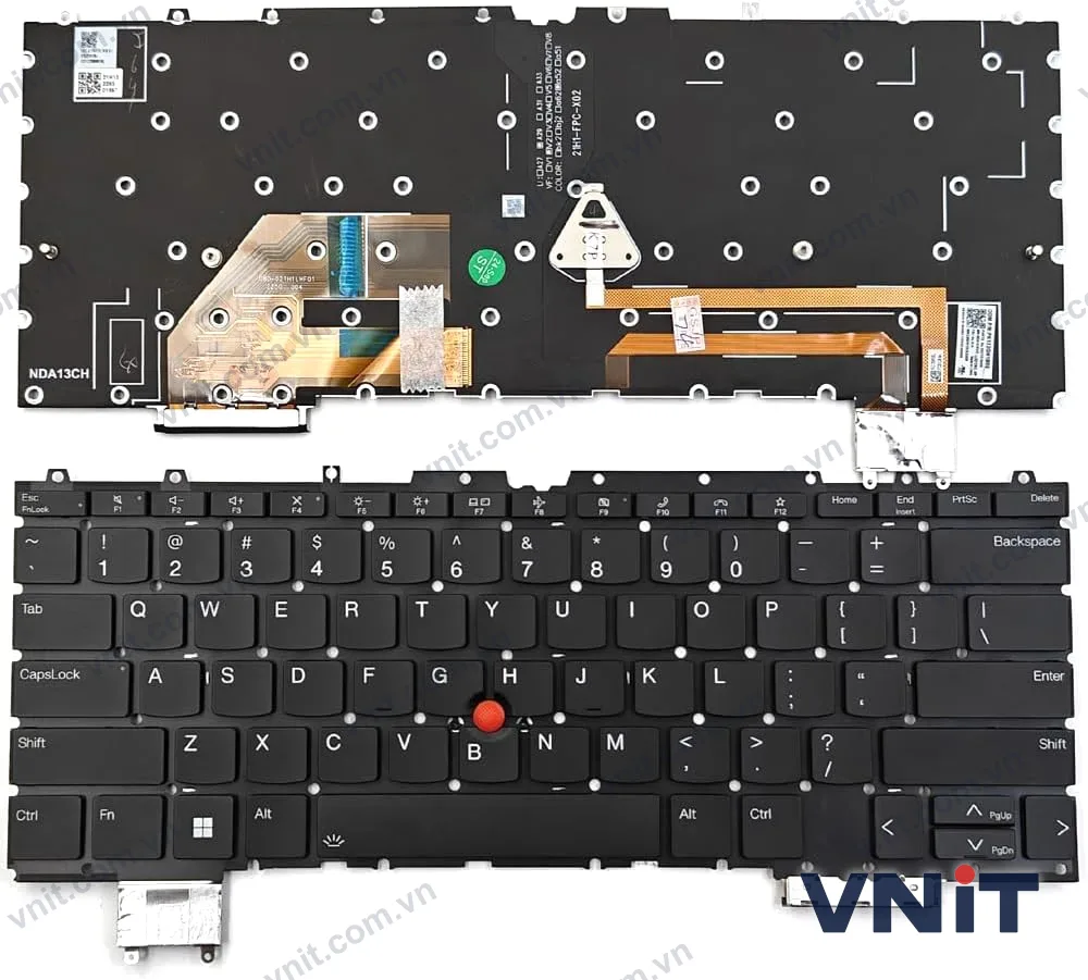 Bàn phím Laptop Lenovo ThinkPad Z13 Gen 1, Z13 G1 Type 21D2 21D3 (Có đèn nền)