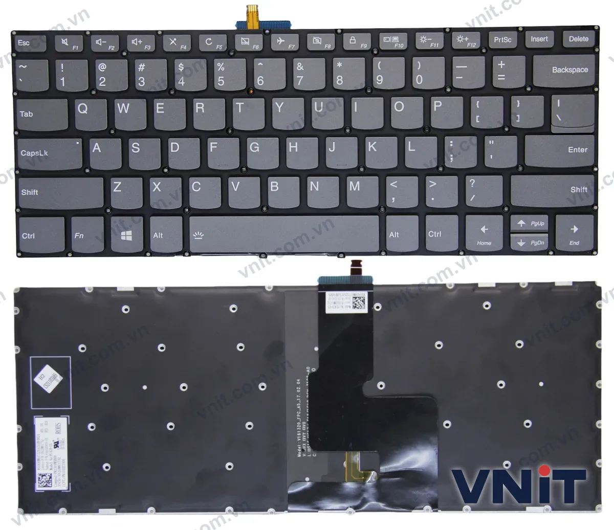 Bàn phím Laptop Lenovo V330-14IGM V330-14ISK Flex-15IIL Flex-15IML Flex-15IWL delete (Có đèn nền)