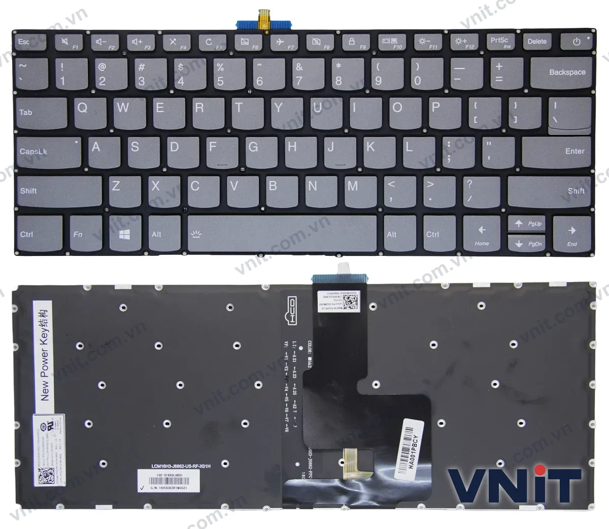 Bàn phím Laptop Lenovo V330-14IGM V330-14ISK Flex-15IIL Flex-15IML Flex-15IWL power (Có đèn nền)