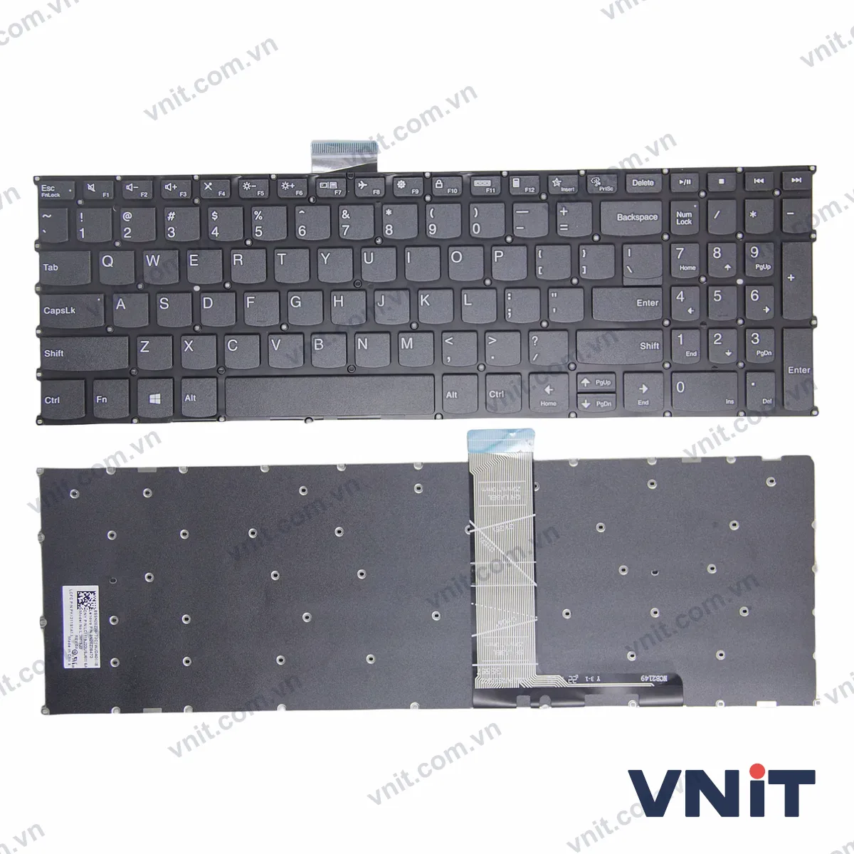 Bàn phím Laptop Lenovo XIAOXIN 16 IRL8 ABR8 IAH8 Slim 5 16 15P IMH (Màu đen)