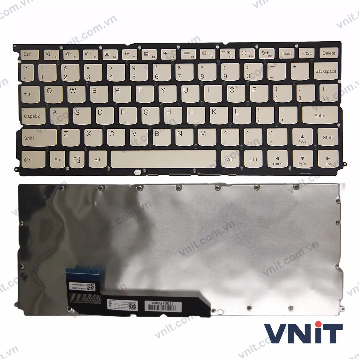 Bàn phím Laptop Lenovo Xiaoxin Air 12 AIR12 LTE (Có đèn nền) (Màu vàng)