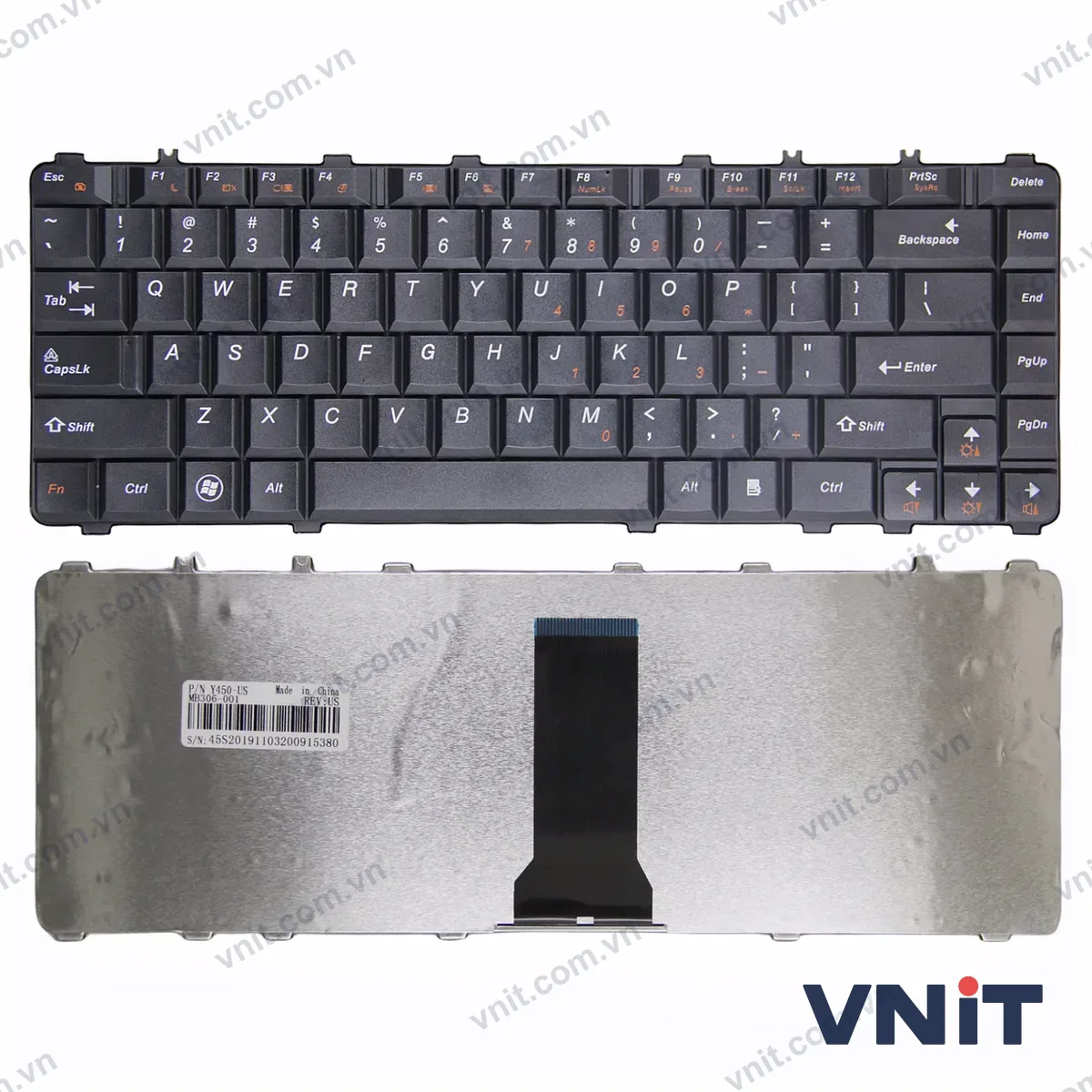 Bàn phím Laptop Lenovo Y450 Y550 V460 B460 Y460 20020 Y560 Y460 (Màu đen)