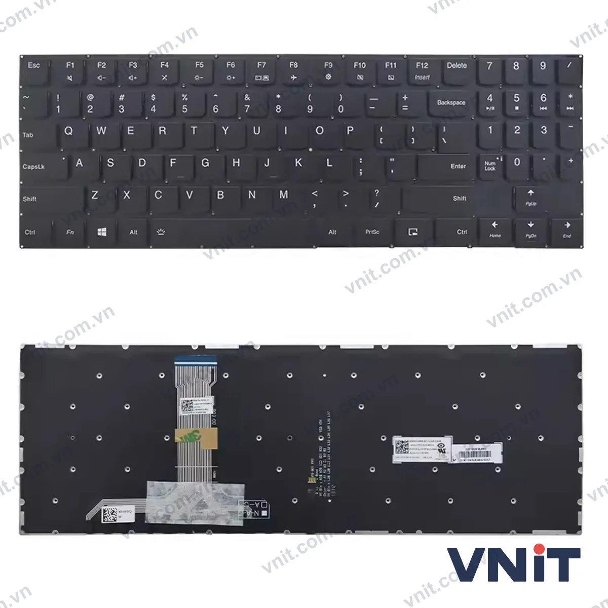 Bàn phím Laptop Lenovo Y530 Y730 (Có đèn nền) (Màu đen)