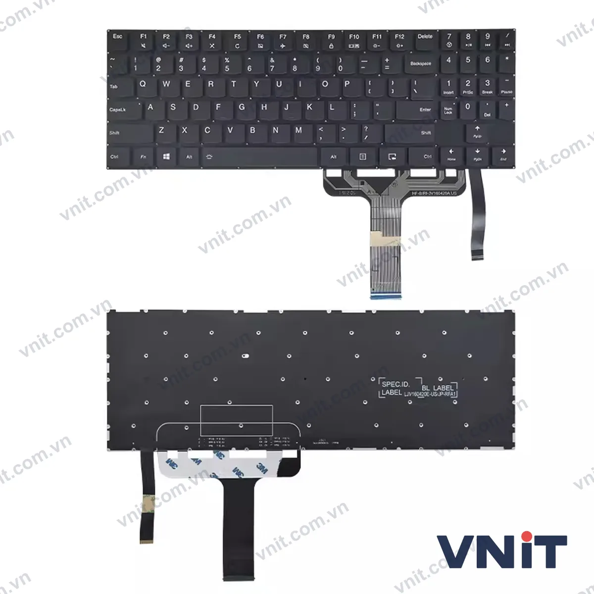 Bàn phím Laptop Lenovo Y530 Y730 RGB (Có đèn nền) (Màu đen)