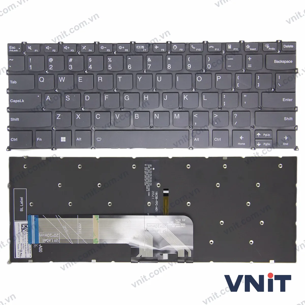 Bàn phím Laptop Lenovo yoga 14S ACH IHU ARE ARH ACL ITL, 2021 F10 call (Có đèn nền) (Màu đen)