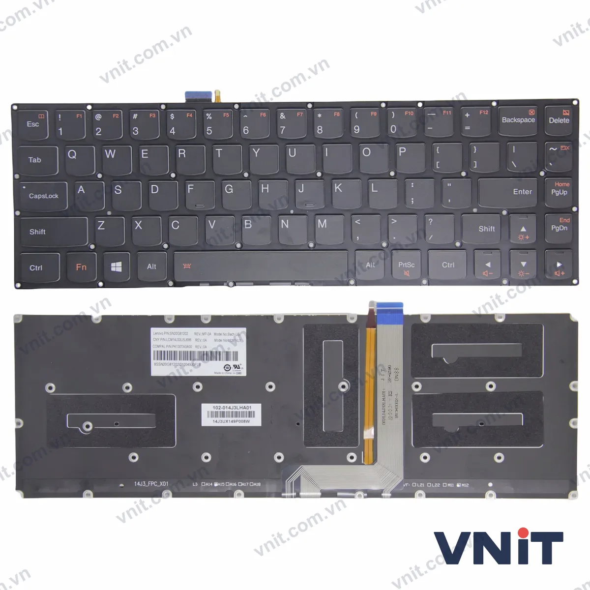 Bàn phím Laptop Lenovo yoga 3 Pro PRO13 1370 Yoga3Pro (Có đèn nền)
