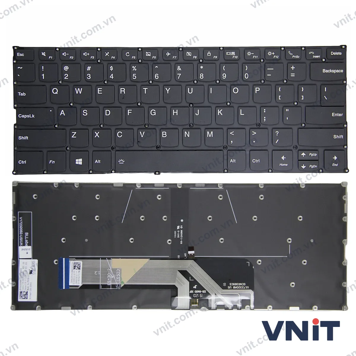 Bàn phím Laptop Lenovo yoga 6-13ARE05, 6-13ALC6, V340-14IIL, V340-14IML, call (Có đèn nền) (Màu đen)