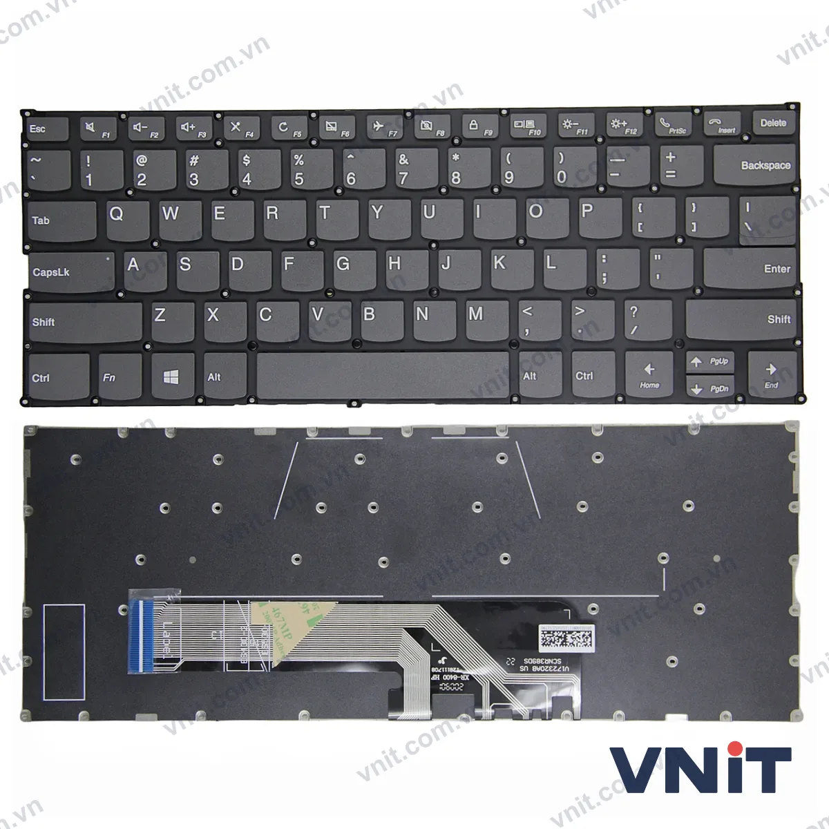 Bàn phím Laptop Lenovo yoga 6-13ARE05, 6-13ALC6, V340-14IIL, V340-14IML, call (Màu xám)