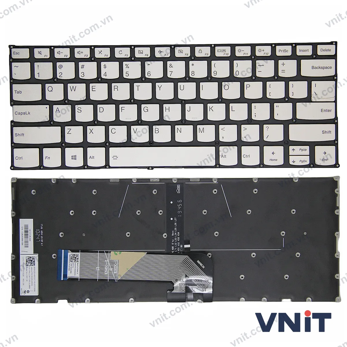 Bàn phím Laptop Lenovo yoga 6-13ARE05, 6-13ALC6, V340-14IIL, V340-14IML (Có đèn nền) (Màu vàng)