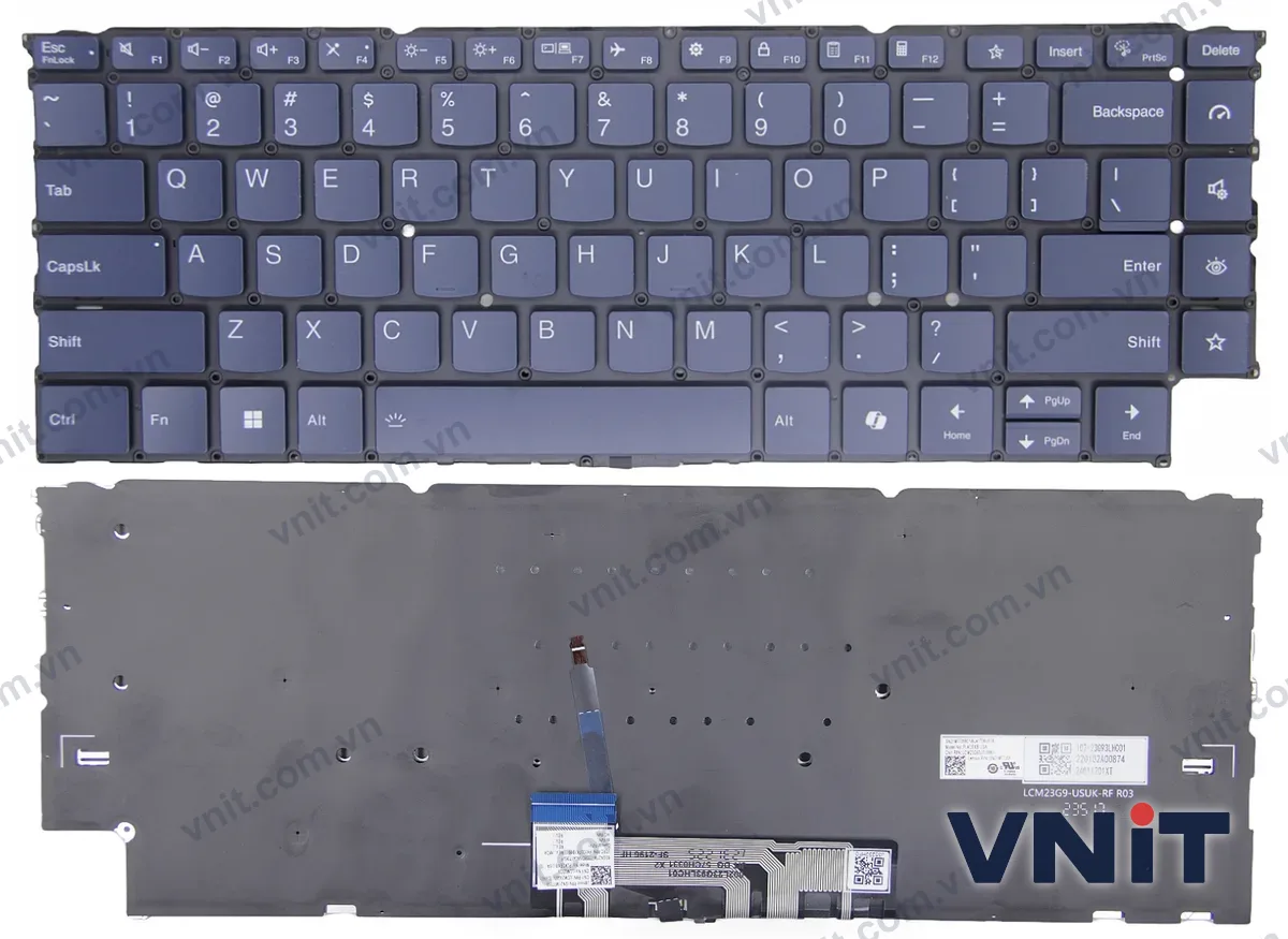 Bàn phím Laptop Lenovo yoga 9 2 -in-1 14IMH9, 5CB1P00371 (Có đèn nền) (Màu xanh)