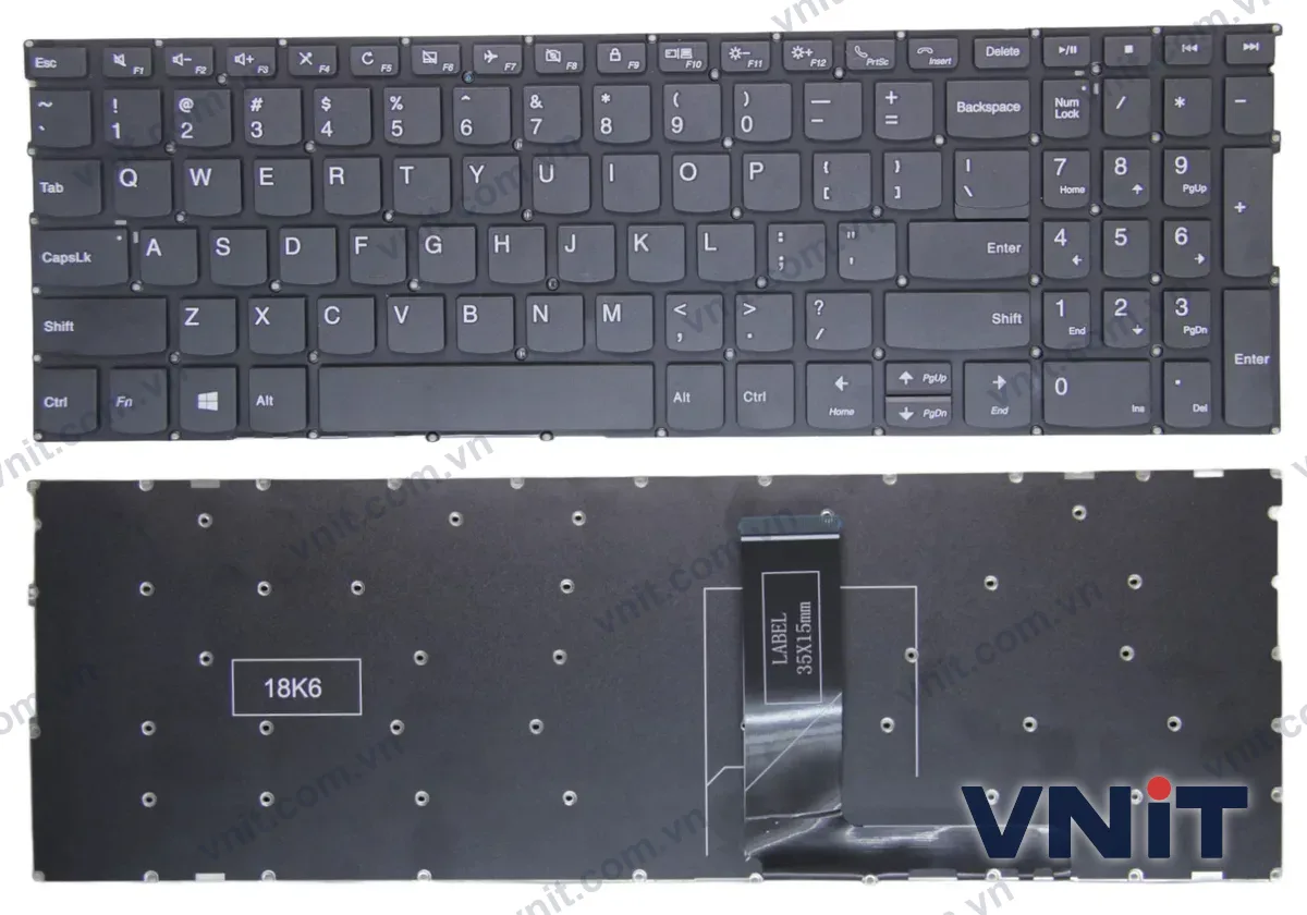 Bàn phím Laptop Lenovo yoga C740-15IML, C940-15IRH, S740-15IRH, yoga 9 15IMH5, call (Màu đen)