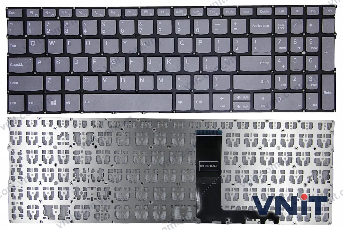 Bàn phím Laptop Lenovo yoga C740-15IML, C940-15IRH, S740-15IRH, yoga 9 15IMH5, lock OEM (Màu xám)