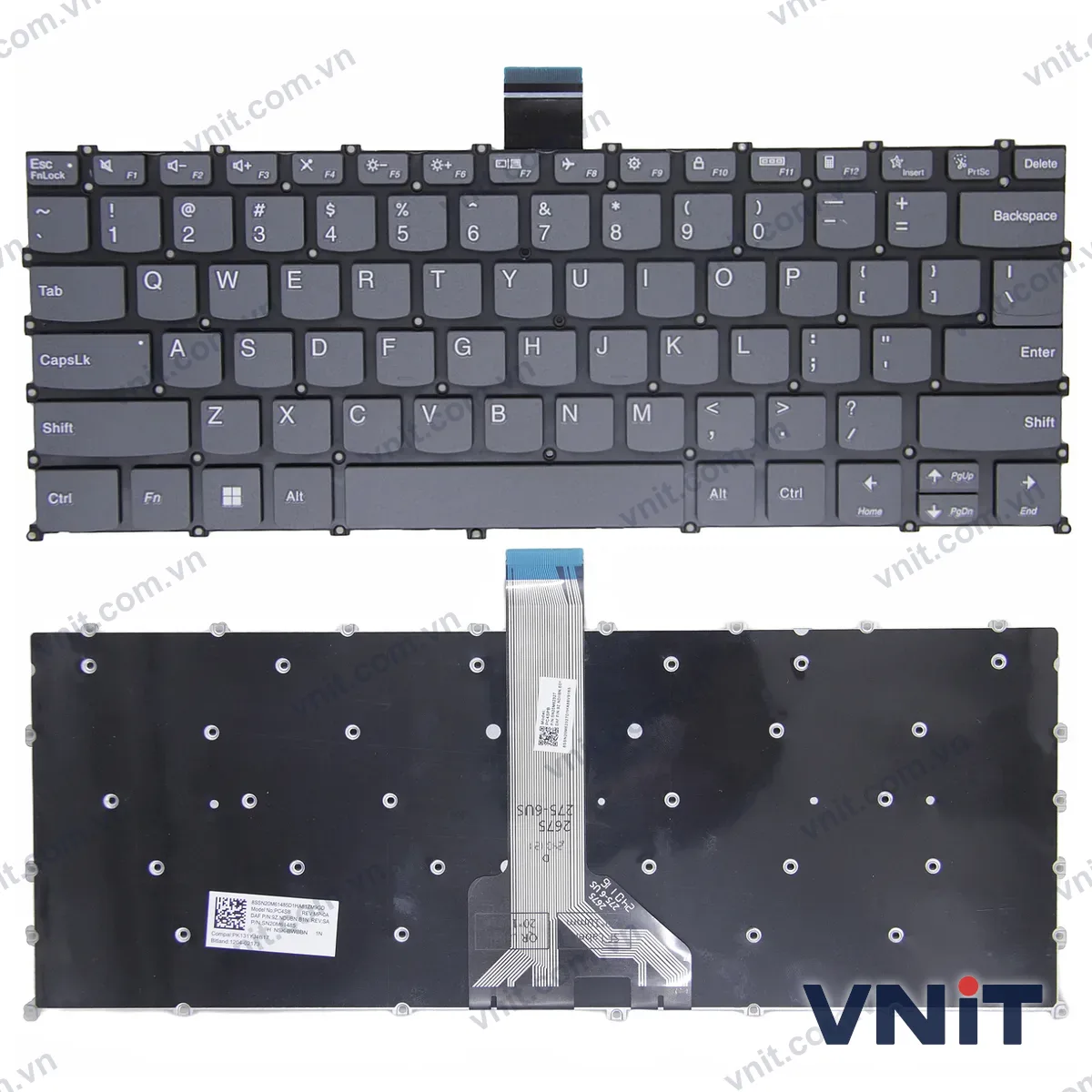 Bàn phím Laptop Lenovo yoga Slim 6 14IAP8 14IRP8 14APU8 14IRH8 (Màu xám)