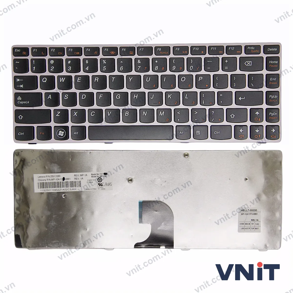 Bàn phím Laptop Lenovo Z360 G360 frame (Màu hồng)