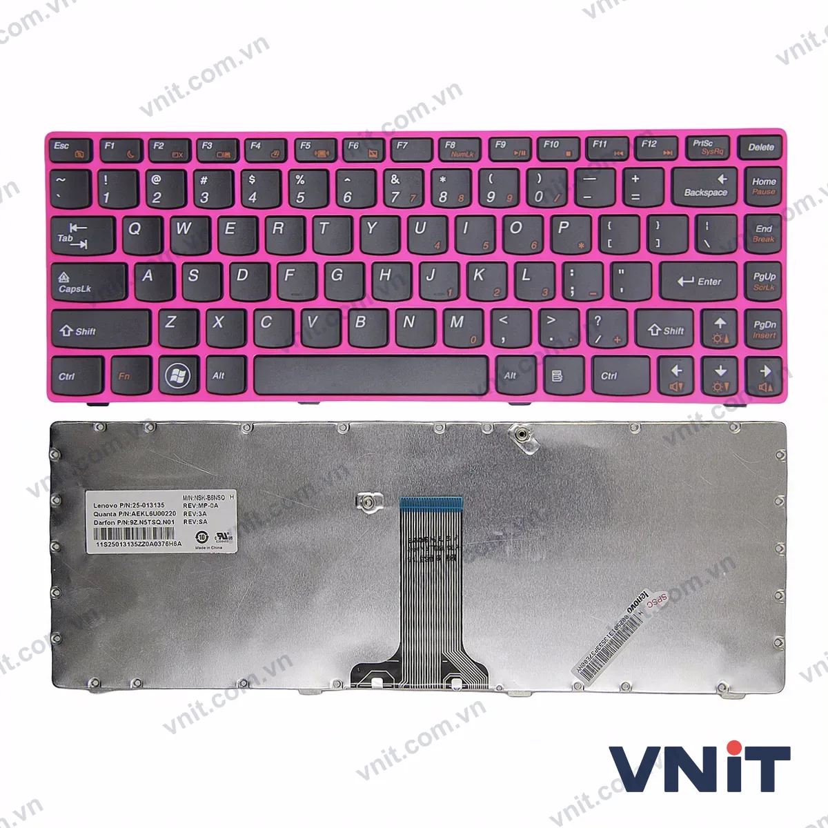Bàn phím Laptop Lenovo Z470 Z370 Z375 Z370A Z470A Z475A frame (Màu đỏ)