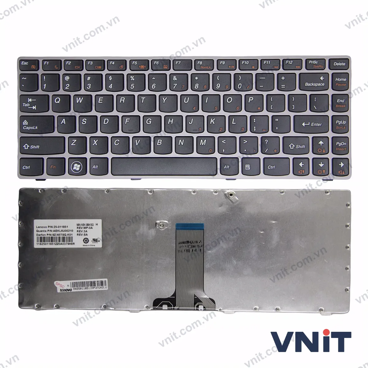 Bàn phím Laptop Lenovo Z470 Z370 Z375 Z370A Z470A Z475A little frame (Màu hồng)