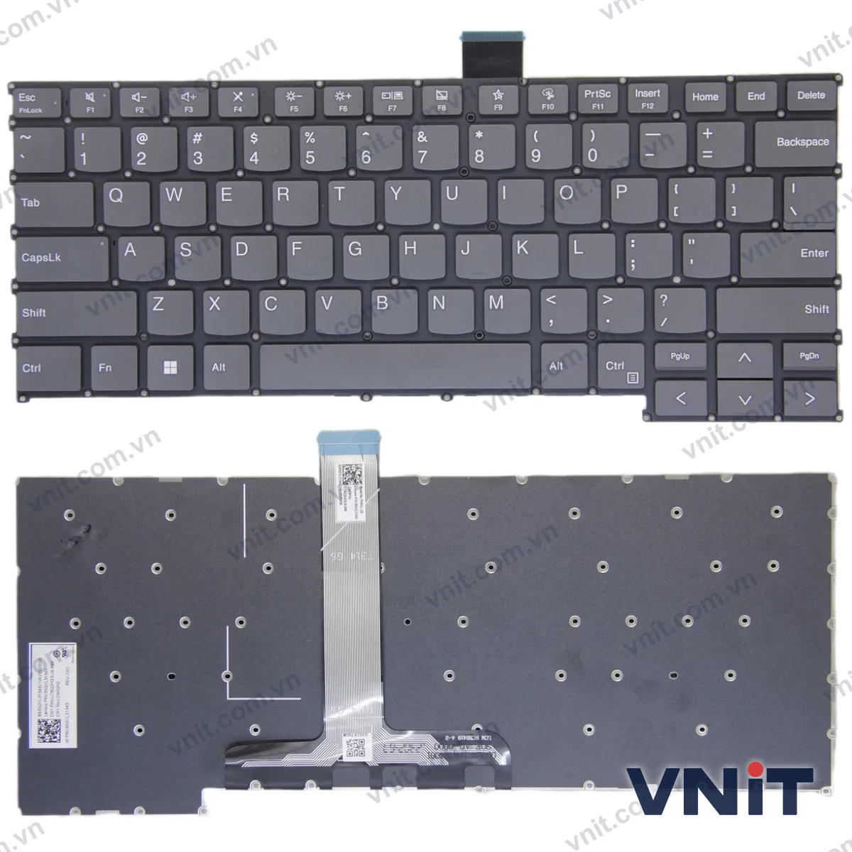 Bàn phím Laptop Lenovo ZHAOYANG X3-14, X5-14, X7-14-IAP, IRL IRH IRHA IMH IRP045 (Màu xám)