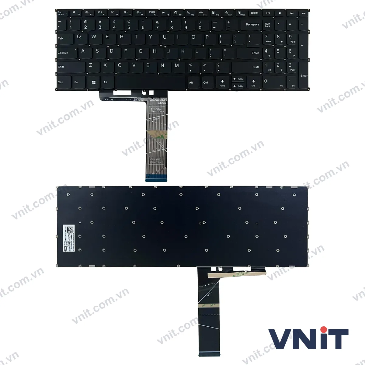 Bàn phím Laptop Lenovo zhaoyang X3-15IAP, X3-15IRU (Màu đen)
