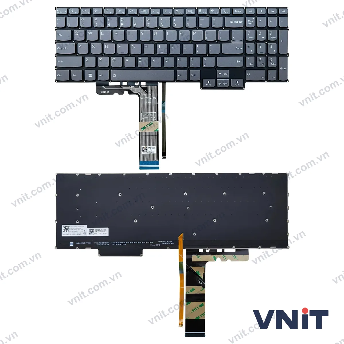 Bàn phím Laptop Lenovo zhaoyang X7-16 IRH (Có đèn nền) (Màu đen)