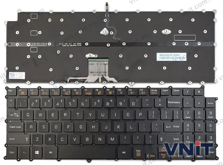 Bàn phím Laptop LG gram 15Z980, 15Z990, 15ZB990, 15ZD990, 15Z90N, 15Z90C, 15Z95N, 17Z990, 17ZB990, 17ZD990, 17ZB990, 17ZD990 (Có đèn nền) (Màu đen)