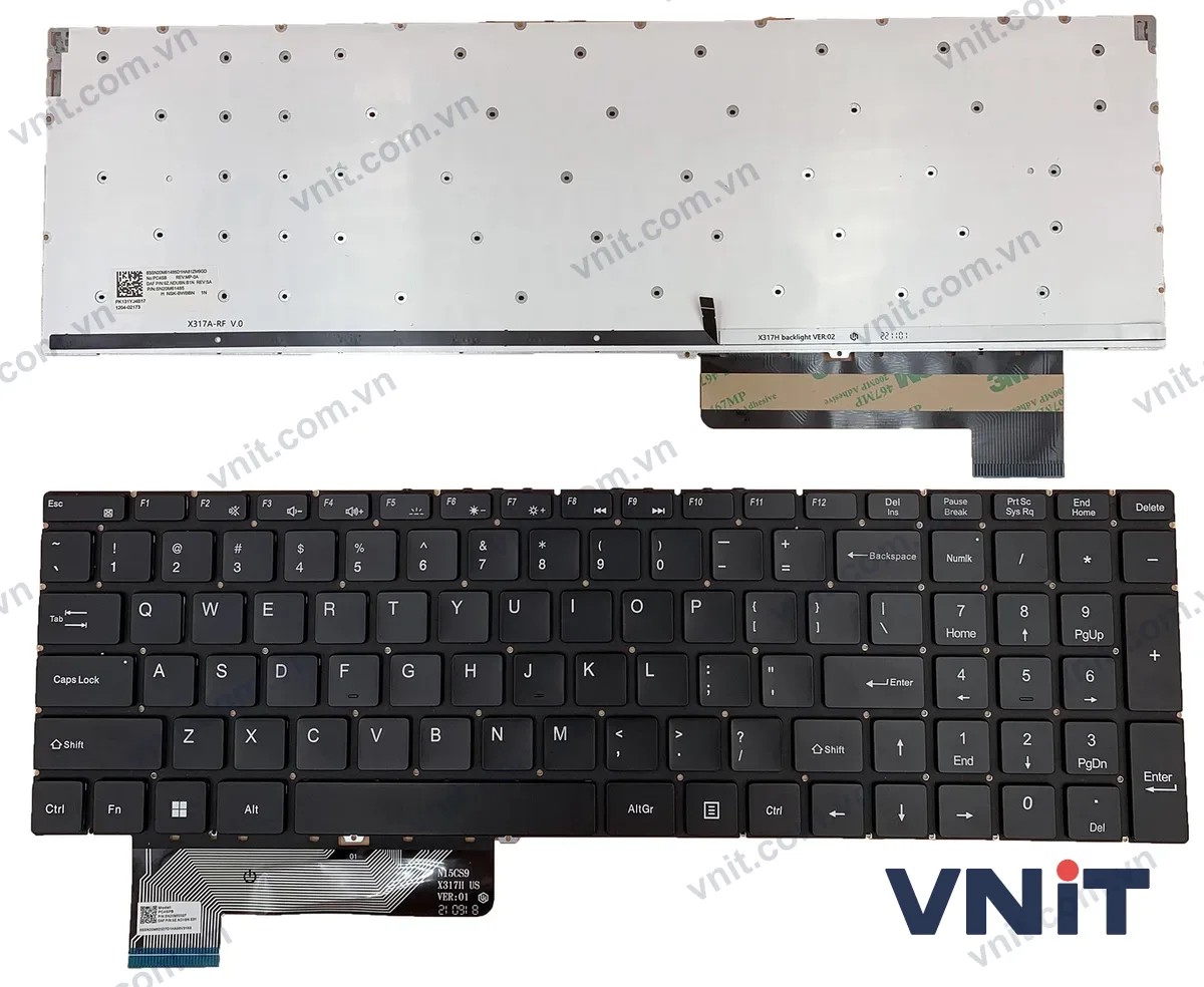 Bàn phím Laptop MB3661028 YXT-NB93-222 PRIDE-K3960 (Có đèn nền) (Màu đen)