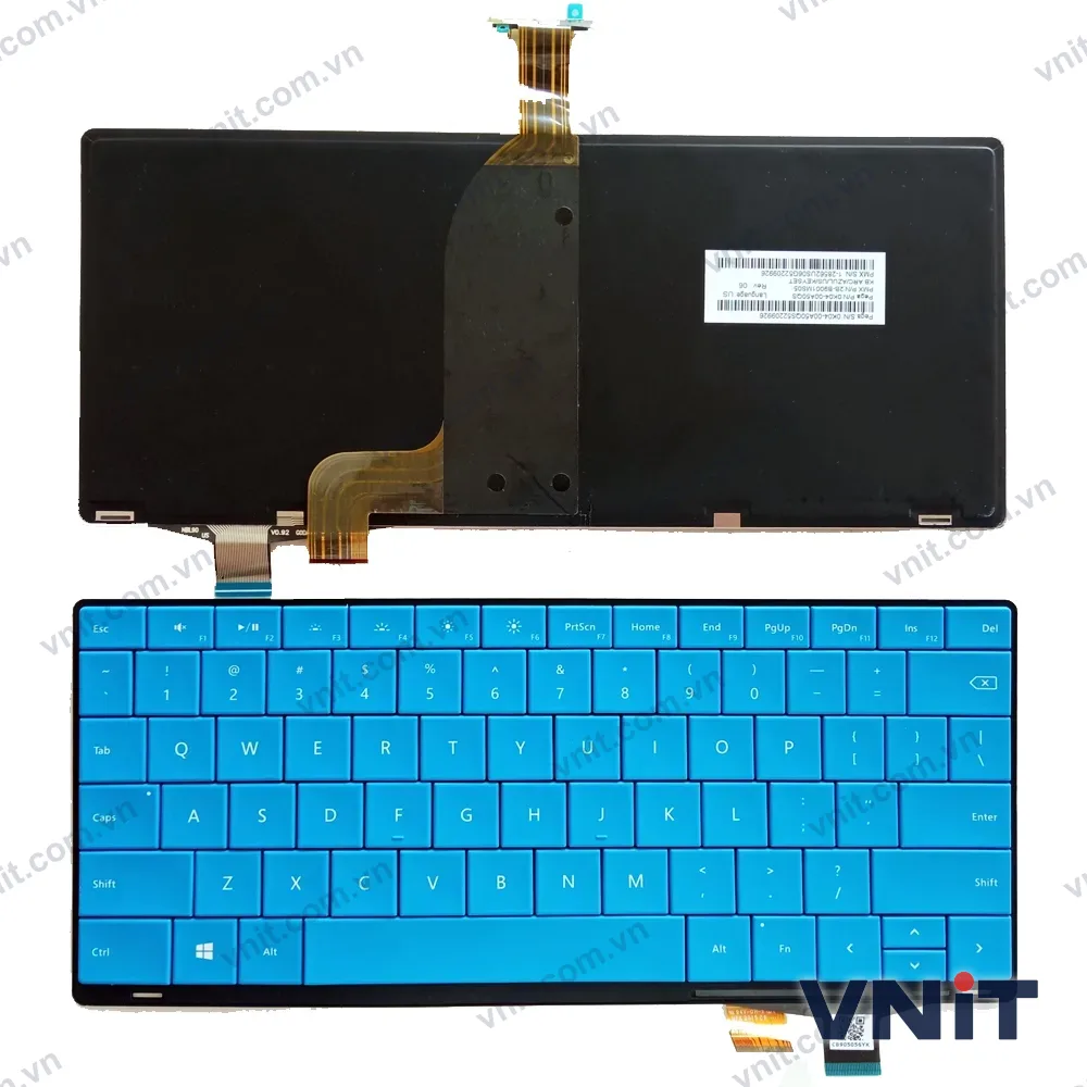 Bàn phím Laptop Microsoft Surface Pro 1 Pro 2 (Có đèn nền) (Màu xanh)