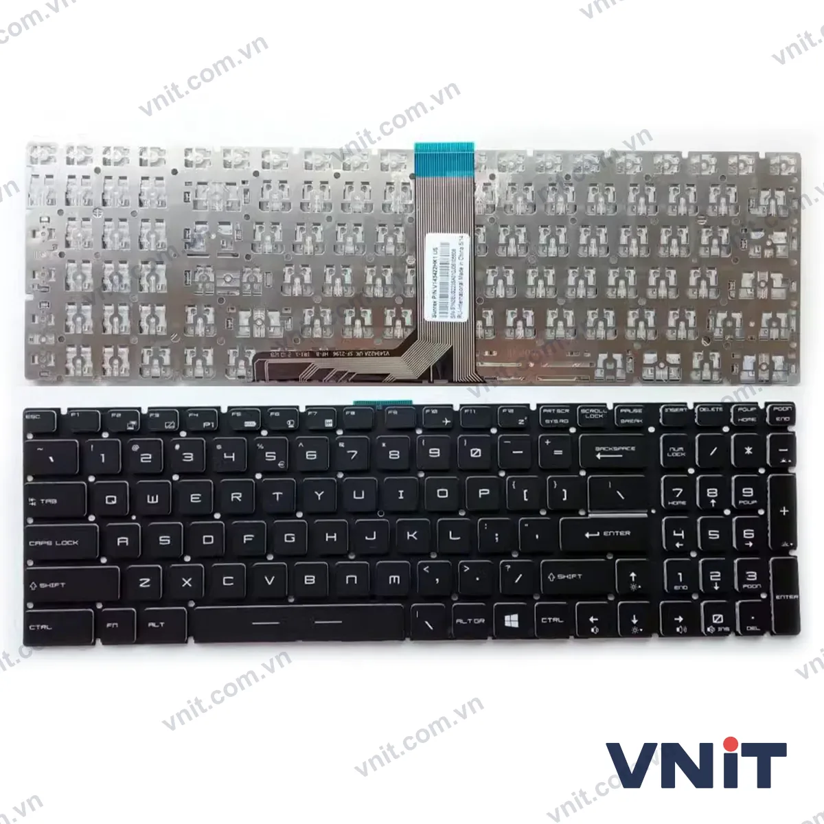 Bàn phím Laptop MSI Creator 17, A10SE, A10SF, A10SFS, A10SGS, B11UE, B11UH, B11UG, MS-17G3, MS-17M1 (Màu đen)
