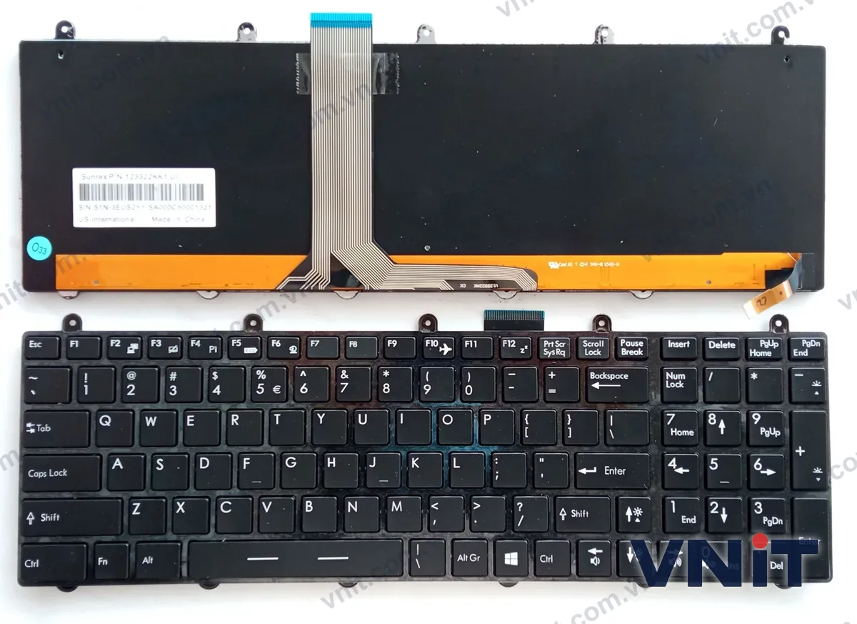 Bàn phím Laptop MSI GT60, GT70, GE60, GE70, GP60, GP70, MS-16GA, MS-16GH, MS-16GF, MS-16GD (Có đèn nền)