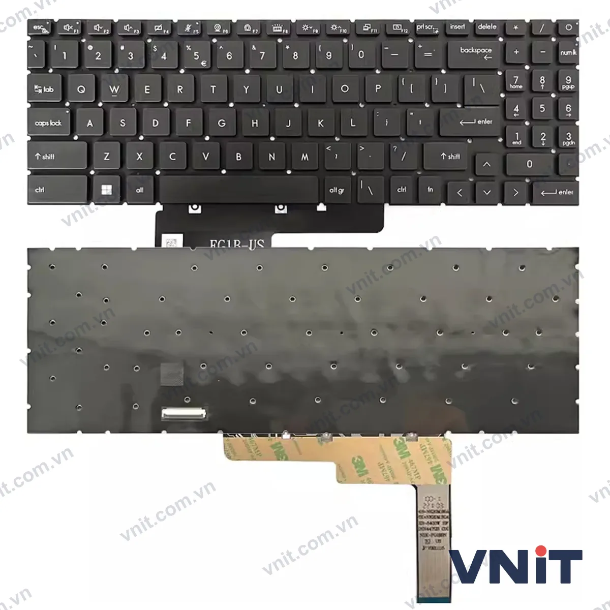 Bàn phím Laptop MSI Summit E16 Flip A11U, A12U, UCT, UDT, MS-1591, MS-1592, MS-1593, RGB (Có đèn nền)