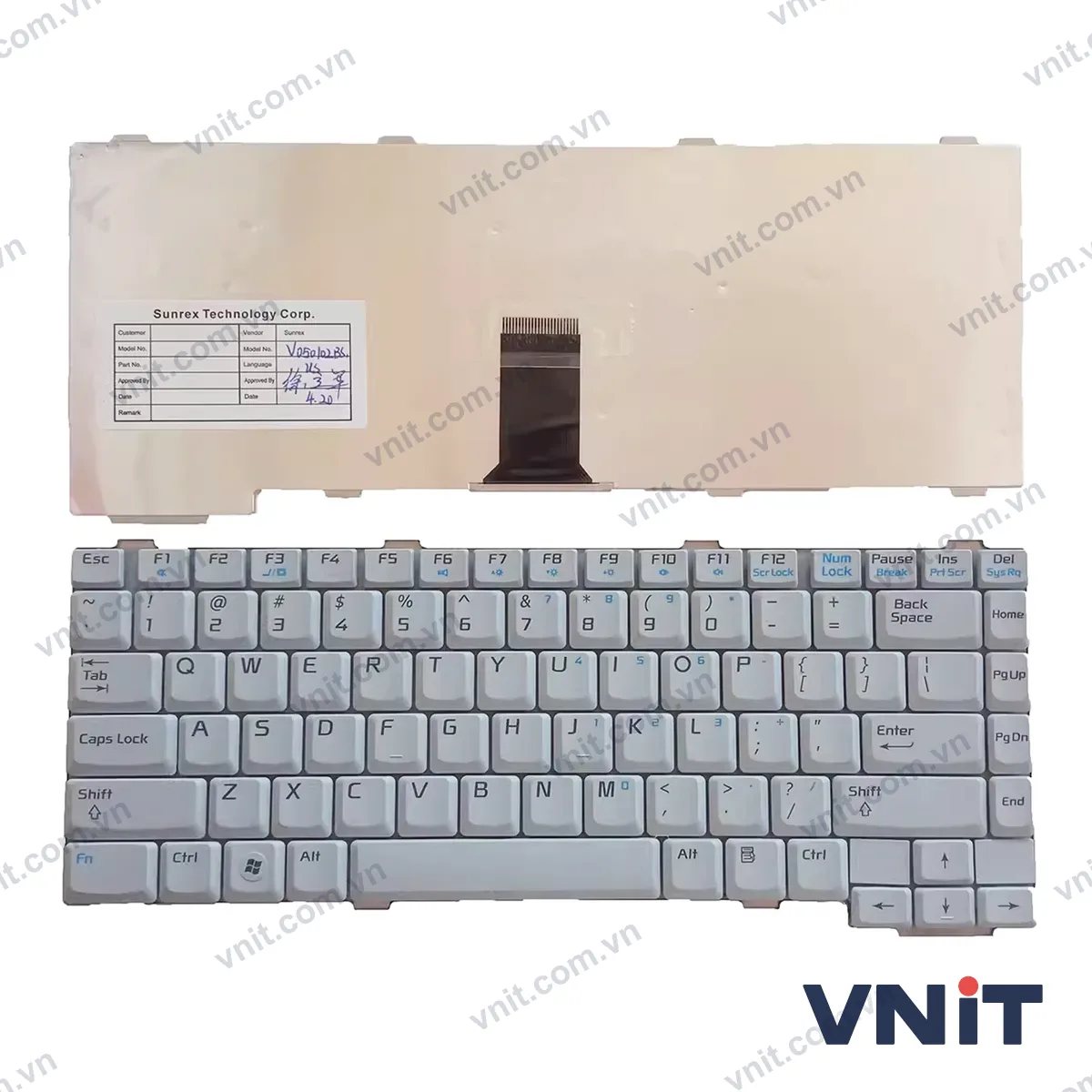 Bàn phím Laptop NEC Lavie LL150 LL350 LL370 L550 LL570 LL590 LL700 (Màu trắng)