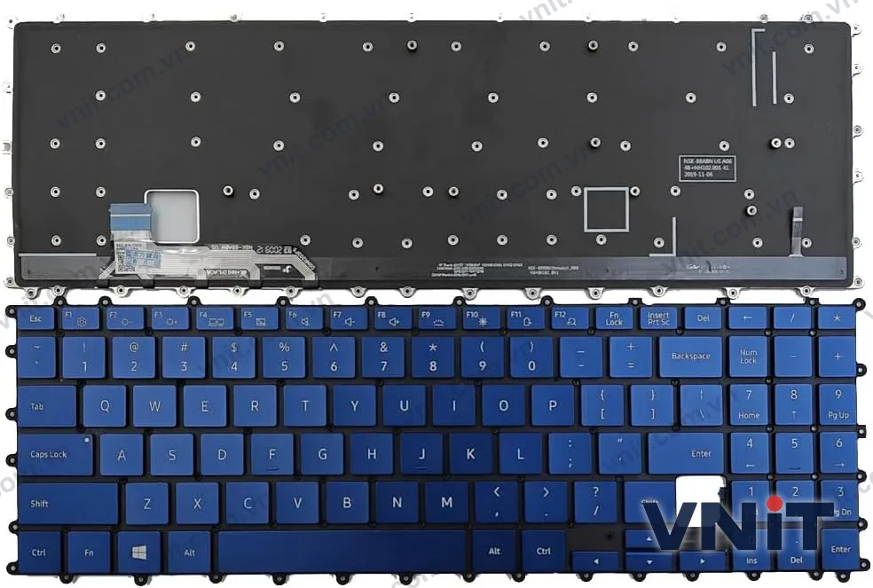 Bàn phím Laptop Samsung Galaxy Book Flex NP950QCG, NT950QCG (Có đèn nền) (Màu xanh)