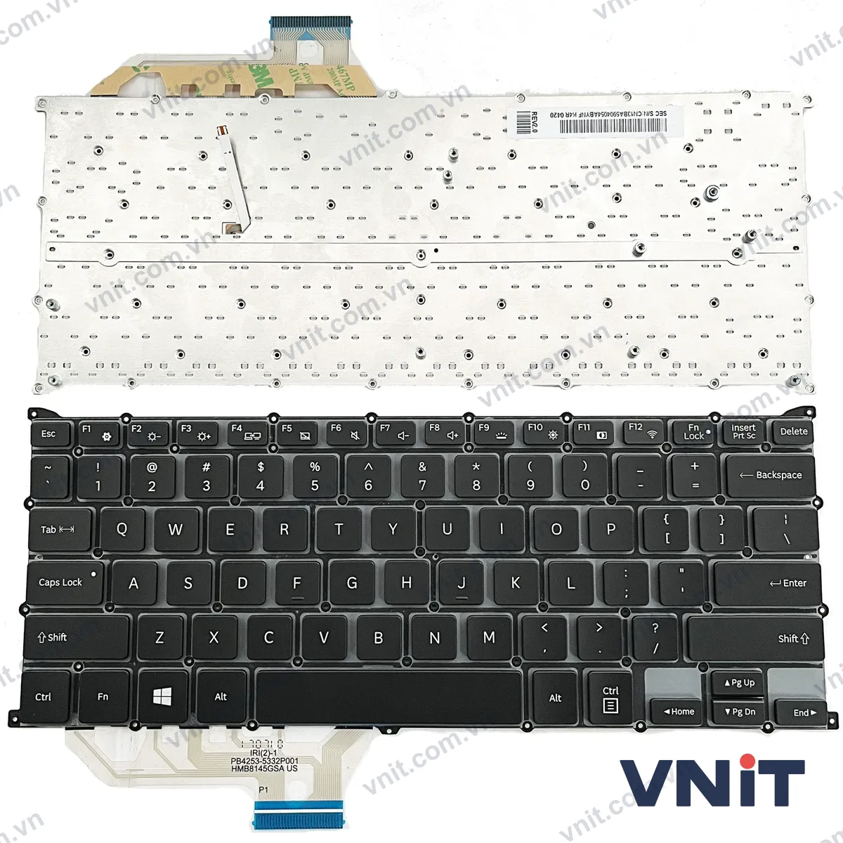 Bàn phím Laptop Samsung Notebook 9 Spin , NP940X3L, NP940X3LI (Có đèn nền) (Màu đen)