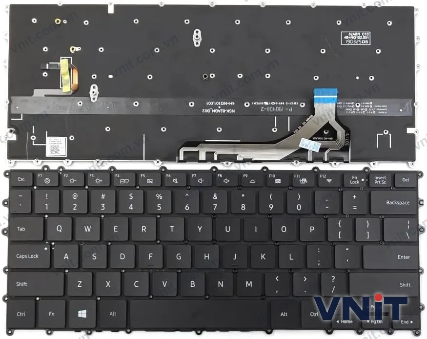 Bàn phím Laptop Samsung NP930MBE, 930MBE, NP930MBE-K05US, BA59-04382A (Có đèn nền)