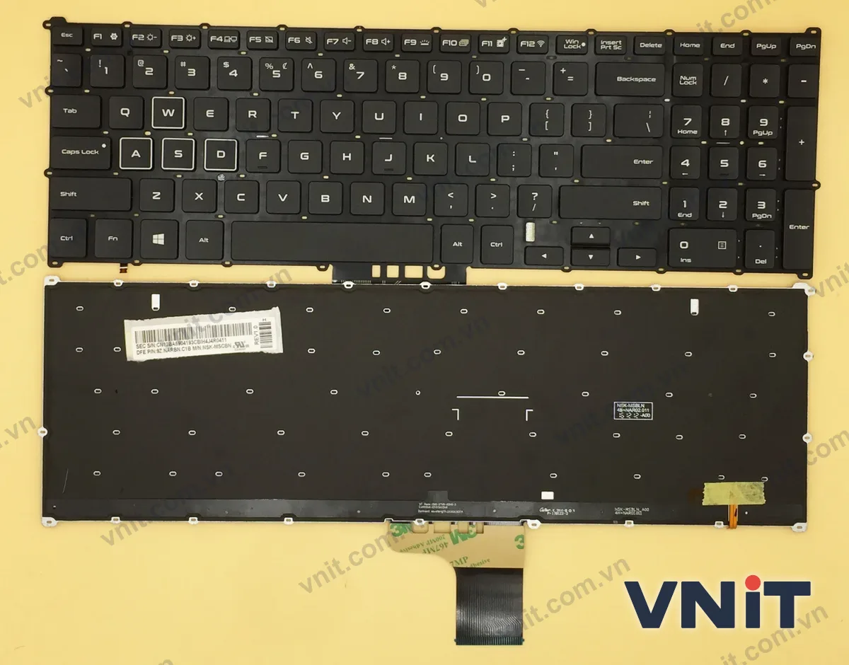 Bàn phím Laptop SAMSUNG Odyssey 8500 8500GM 9Z.NARBN.C1B NSK-MSCBN 1B/ (Có đèn nền)