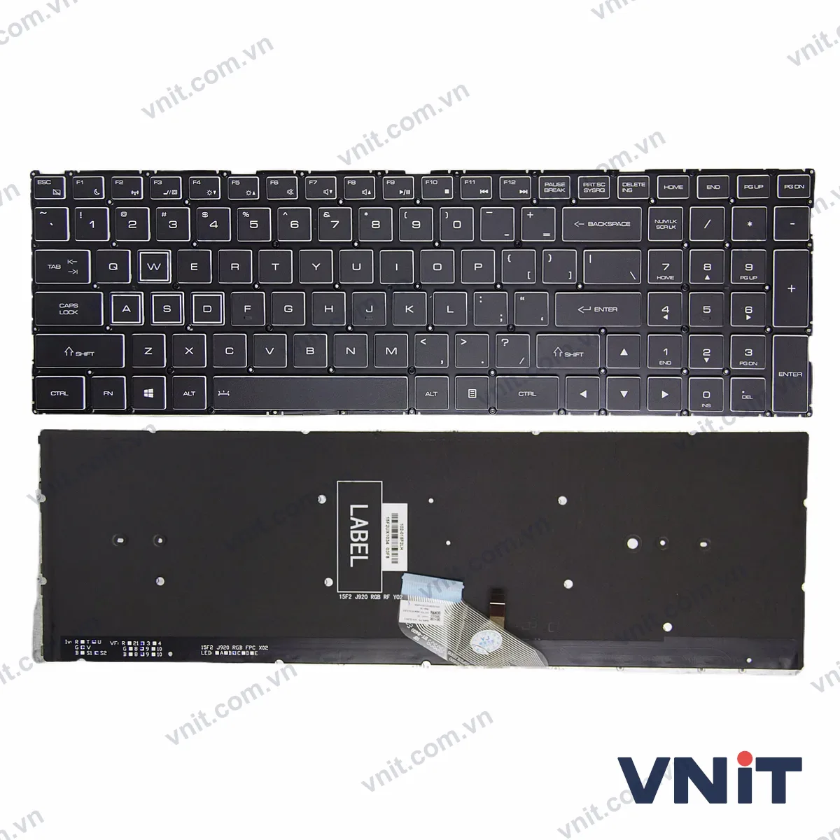 Bàn phím Laptop Thunderobot 911 Air PLUS DINO X7A X8S X6A X8 X6A X5TA DINO-4K (Có đèn nền) (Màu đen)