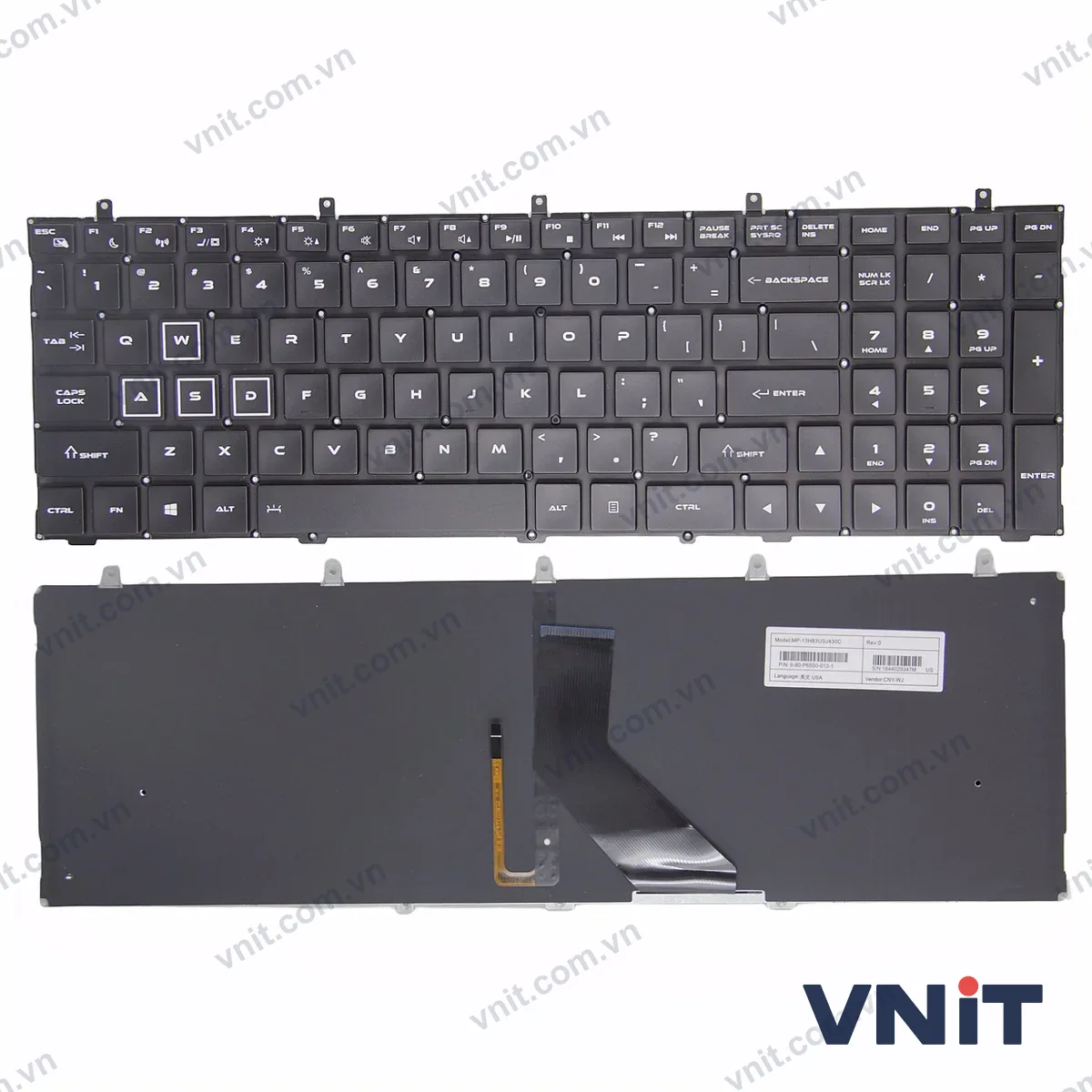 Bàn phím Laptop Thunderobot 911M TR 911-M5TA M5T M5C M4 M3A 911-E1 S2 T1 S2a T2 S3 S1 E1A E1b E1c OEM (Có đèn nền)