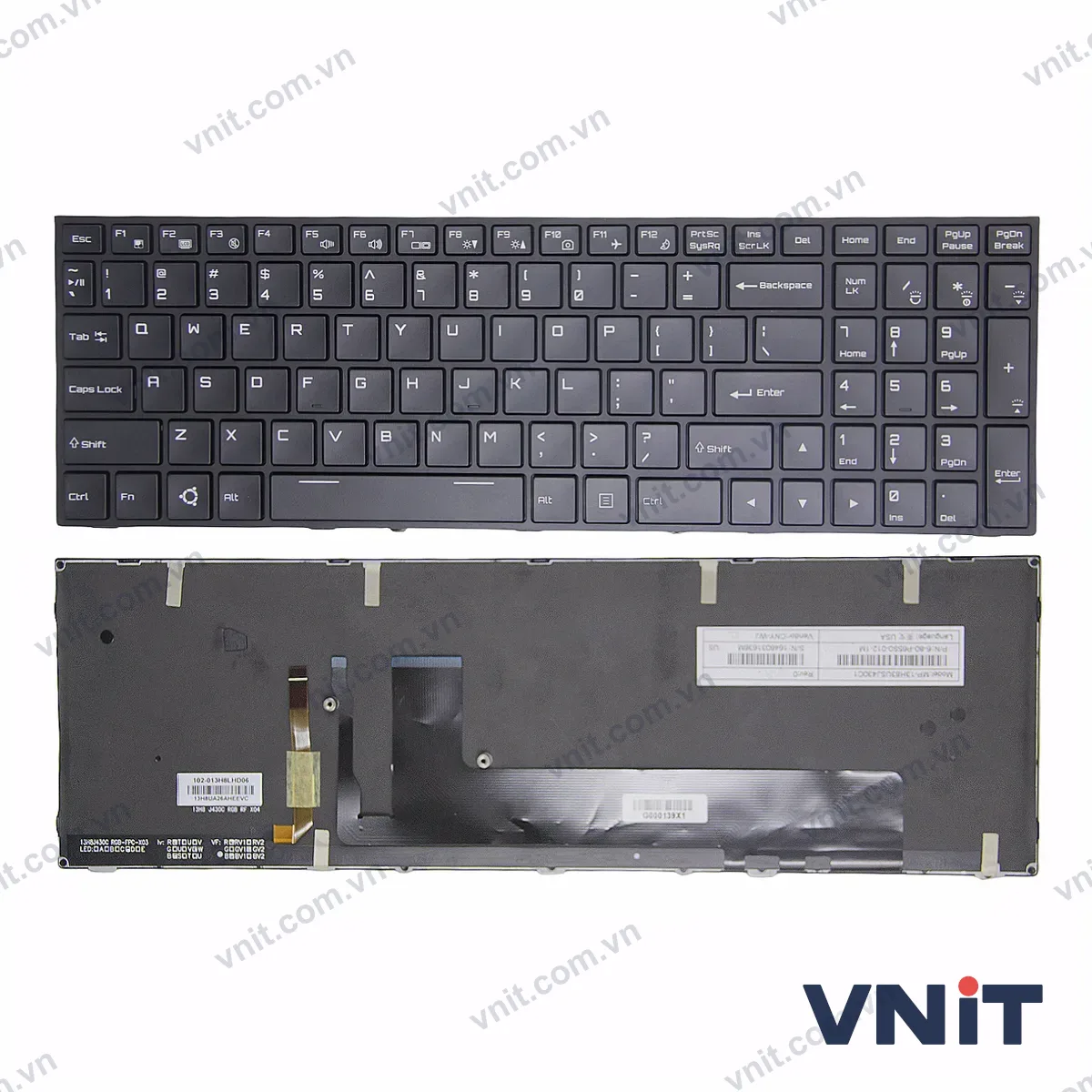 Bàn phím Laptop Thunderobot ST Pro P1 P1a RGB (Có đèn nền) (Màu đen)
