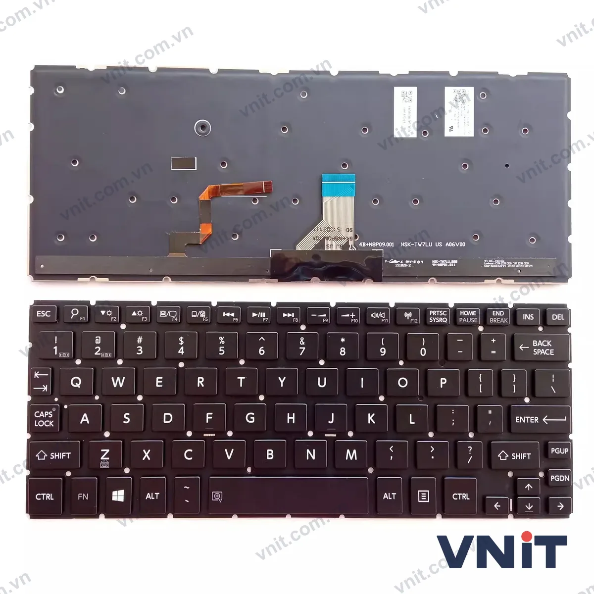 Bàn phím Laptop Toshiba L15W P25W-C P25W-C2300-4K P25W-C2302 (Có đèn nền)